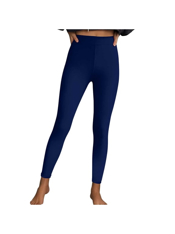 Leggings for Women Fashion Solid Color Casual Stretchy Sports Fitness Pants Running Workout Gym Yoga Pants