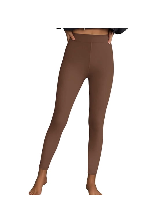 Leggings for Women Fashion Solid Color Casual Stretchy Sports Fitness Pants Running Workout Gym Yoga Pants