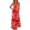 thumbnail image 1 of cocolona Maxi Dresses for Women Summer V Neck Sleeveless Boho Floral Long Dress Fashion Casual Vacation Beach Sundress, 1 of 7