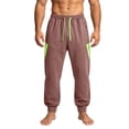 thumbnail image 1 of cocolona Mens Casual Color Block Joggers Elastic Waist Drawstring Straight Athletic Pants with Pockets, 1 of 5