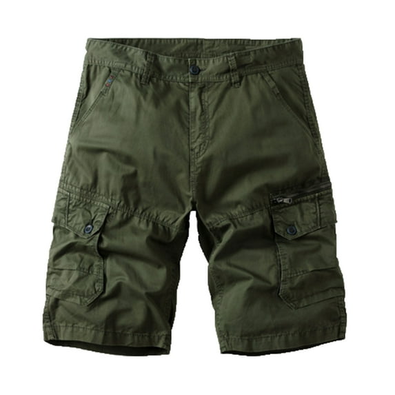 cocolona Mens Classic Cargo Shorts Casual Loose Solid Color Multipocket Work Shorts Outdoor Hiking Shorts Beach Shorts
