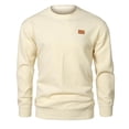 thumbnail image 1 of cocolona Mens Crewneck Sweatshirts Fall Winter Long Sleeve Texture Shirts Fashion Casual Loose Pullover Tops, 1 of 4