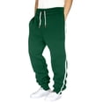 thumbnail image 1 of cocolona Mens Drawstring Sweatpants Mens Striped Joggers Running Workout Athletic Pants Stretch Comfy Trousers, 1 of 3