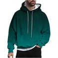 thumbnail image 1 of cocolona Mens Gradient Hoodies Fall Winter Oversized Drawstring Hooded Sweatshirts Casual Long Sleeve Pullover Tops with Pockets, 1 of 6
