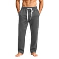 thumbnail image 1 of cocolona Mens Street Casual Plus Size Sweatpants Elastic Waist Straight Wide Leg Gym Workout Running Pants with Pockets, 1 of 5
