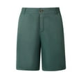 thumbnail image 1 of cocolona Mens Summer Casual Golf Shorts Elastic Waist Button Zipper Straight Chino Work Shorts with Pockets, 1 of 5