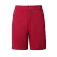 thumbnail image 1 of cocolona Mens Summer Casual Golf Shorts Elastic Waist Button Zipper Straight Chino Work Shorts with Pockets, 1 of 5