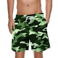 thumbnail image 1 of cocolona Mens Summer Swim Trunks Fashion Casual Loose Camouflage Print Beach Shorts Elastic Waist Drawstring Board Shorts with Pockets, 1 of 4