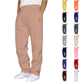 thumbnail image 1 of cocolona Mens Baggy Sweatpants Fashion Casual Straight Leg Open Bottom Pants Running Workout Joggers with Pockets, 1 of 4