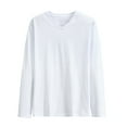 thumbnail image 1 of cocolona Mens V Neck Long Sleeve Shirts Fall Fashion Casual Solid Color Sweatshirts Tops Sofy Comfy T-shirt Blouse, 1 of 7