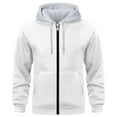 thumbnail image 1 of cocolona Mens Zip Up Hoodies Long Sleeve Drawstring Hooded Sweatshirts Fall Winter Fashion Casual Color Block Jackets Tops with Pockets, 1 of 2