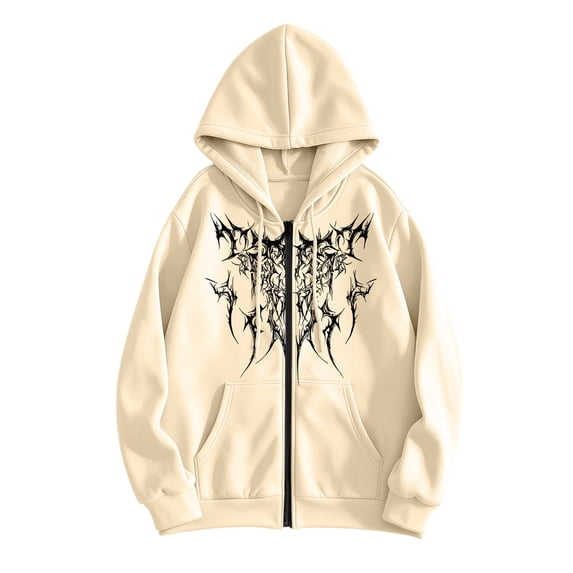 cocolona Mens Zip Up Hoodies Long Sleeve Drawstring Sweatshirt Fall Winter Hooded Jacket Fashion Casual Print Tops