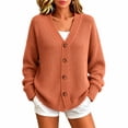 thumbnail image 1 of cocolona Oversized Cardigan Sweater for Women V Neck Button Down Loose Casual Sweater Solid Color Soft Fall Knit Outerwear, 1 of 7