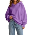 thumbnail image 1 of cocolona Oversized Hoodies for Women Long Sleeve Pullover Solid Color Sweatshirts Casual Hooded Fall Trendy Outfits, 1 of 7