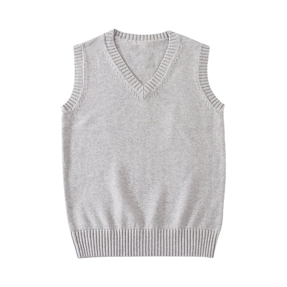 cocolona Solid Color Sweater Vest for Women Sleeveless V Neck Pullover Knitted Vest Tops Casual Basic Outfits