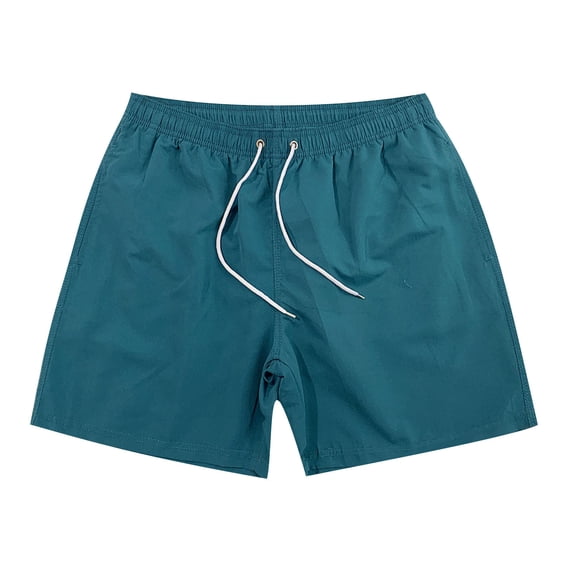 cocolona Summer Casual Drying Beach Shorts for Men Elastic Waist Drawstring Straight Gym Workout Running Shorts with Pockets