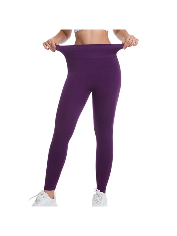 Summer Casual High Waist Yoga Pants for Women Solid Color Elastic Waist Butt Lifting Stretch Leggings