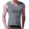 thumbnail image 1 of cocolona Summer Tank Tops for Men V Neck Sleeveless Lightweight T-shirts Fashion Casual Solid Gym Workout Tank Tops Gray 2XL, 1 of 6