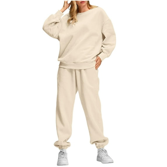 cocolona Sweatsuits Womens Fall Winter 2 Piece Sets Sweatshirts and Sweatpants Fashion Casual Tracksuits Lounge Sets Two Piece Outfits