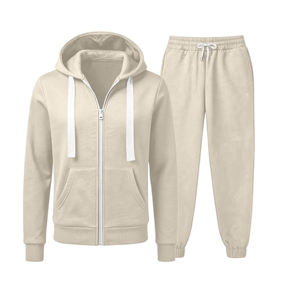 cocolona Sweatsuits for Men Full Zip Hoodie and Sweatpants 2 Piece Tracksuits Fall Winter Outfits with Pockets