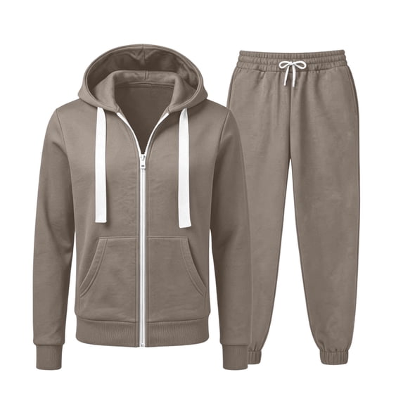 cocolona Sweatsuits for Men Full Zip Hoodie and Sweatpants 2 Piece Tracksuits Fall Winter Outfits with Pockets