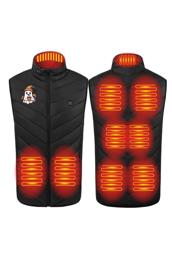 Unisex Heated Vest Winter Warm Sleeveless Heated Jacket Plus Size Heating Coat for Men and Women, Halloween Gifts