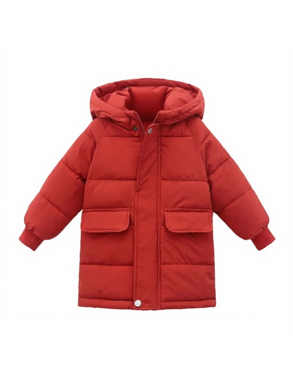 Winter Puffer Long Coat for Women Casual Long Sleeve Padded Warm Jacket Hooded Zipper Button Outerwear with Pockets