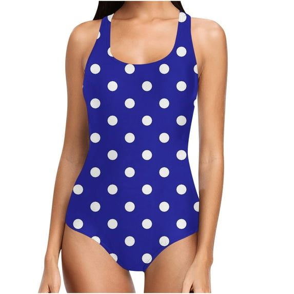 cocolona Women's Plus Size Vintage Floral One Piece Swimsuits Tummy Control Bathing Suits Swimwear