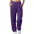 thumbnail image 1 of cocolona Women's Sweatpants Elastic Waist Baggy Sweat Pants Joggers for Women Gym Athletic Pants Lounge Trousers with Pockets, 1 of 8