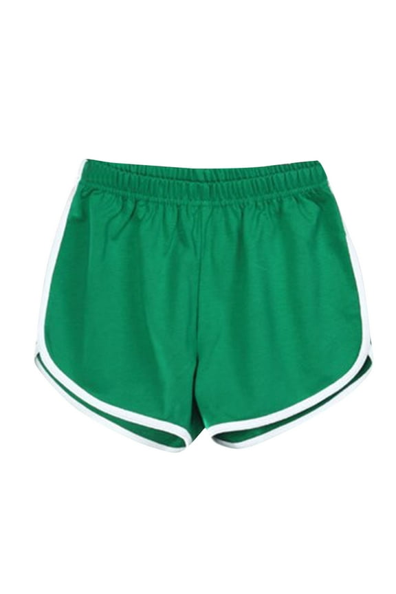 Womens Athletic Shorts Gym Running Workout Shorts Lightweight Sweat Shorts Summer Casual Vacation Beach Shorts Green XL