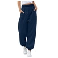 thumbnail image 1 of cocolona Womens Baggy Sweatpants with Pockets Casual Sports Joggers Stretch Comfy Lounge Trousers Sweatpants Joggers for Women, 1 of 6