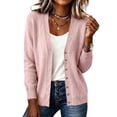 thumbnail image 1 of cocolona Womens Cardigan Sweater V Neck Long Sleeve Button Cozy Sweater Solid Color Casual LightWeight knit Cardigan, 1 of 5