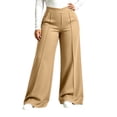 thumbnail image 1 of cocolona Womens Casual Loose Plus Size Yoga Pants Elastic Waist Straight Wide Leg Pants with Pockets, 1 of 5