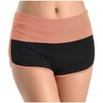 thumbnail image 1 of cocolona Womens Color Block Elastic Waist Athletic Shorts Summer Casual Sweat Shorts Gym Running Yoga Shorts Holiday Beach Shorts, 1 of 4