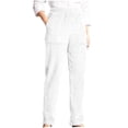 thumbnail image 1 of cocolona Womens Corduroy Pants Elastic Waist Straight Leg Casual Long Pants Fashion Solid Color Lounge Trousers with Pockets, 1 of 8