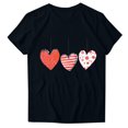 thumbnail image 1 of cocolona Womens Crew Neck Short Sleeve T-Shirts Valentine's Day Love Graphic Tees Summer Casual Tops, 1 of 3