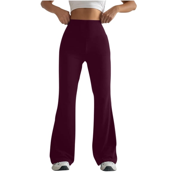 cocolona Womens Flare Pants Stretchy Soft Workout Running Gym Yoga Pants Leggings for Women