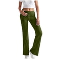 thumbnail image 1 of cocolona Womens Flare Yoga Pants Elastic Waist Drawstring Wide Leg Sweatpants Running Workout Sports Pants Lounge Trousers, 1 of 6
