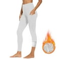 thumbnail image 1 of cocolona Womens Fleece Lined Leggings Fall Winter Soft Warm Yoga Leggings Fitness Sports Running Yoga Pants with Pockets, 1 of 8