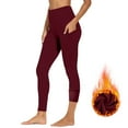 thumbnail image 1 of cocolona Womens Fleece Lined Leggings Fall Winter Soft Warm Yoga Leggings Fitness Sports Running Yoga Pants with Pockets, 1 of 8