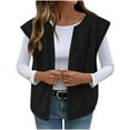 thumbnail image 1 of cocolona Womens Fleece Vest Fall Winter Fuzzy Warm Sleeveless Jacket Lightweight Open Front Cardigan Coat, 1 of 8