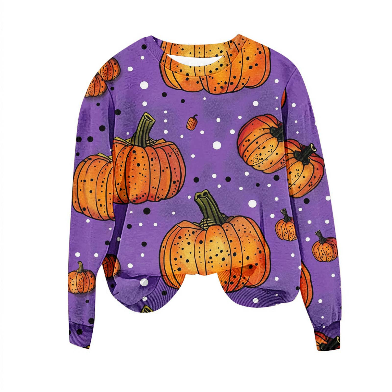 cocolona Womens Halloween Crewneck Sweatshirts 2024 Fall Winter Long