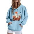 thumbnail image 1 of cocolona Womens Halloween Graphic Hoodie Fall Winter Long Sleeve Drawstring Sweatshirts Halloween Sweatshirts for Women, 1 of 4