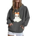 thumbnail image 1 of cocolona Womens Halloween Graphic Hoodie Fall Winter Long Sleeve Drawstring Sweatshirts Halloween Sweatshirts for Women, 1 of 4