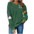 thumbnail image 1 of cocolona Womens Halloween Graphic Sweatshirts Fall Winter Long Sleeve Crewneck Shirts Lightweight Comfy Oversized Sweatshirts Tops, 1 of 4