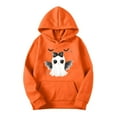 thumbnail image 1 of cocolona Womens Halloween Hoodie Fall Casual Long Sleeve Drawstring Sweatshirts Halloween Graphic Sweatshirts with Pockets, 1 of 4
