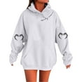 thumbnail image 1 of cocolona Womens Halloween Hoodies Casual Oversized Hooded Sweatshirts Fall Winter Graphic Hoodie Long Sleeve Pullover Tops, 1 of 3