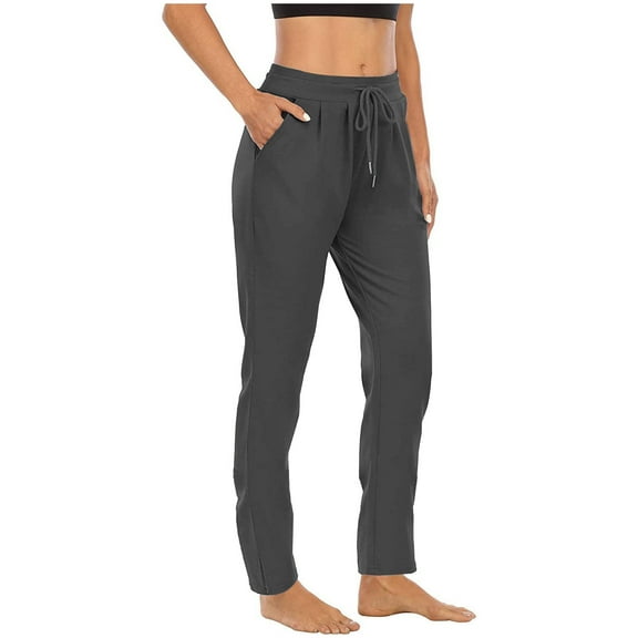 cocolona Womens High Waist Drawstring Pants Loose Casual Sweatpants Running Workout Yoga Pants Lounge Trousers with Pocket
