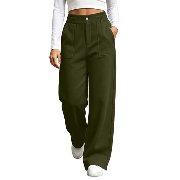 cocolona Womens High Waist Plus Size Sweatpants Elastic Waist Drawstring Wide Leg Gym Workout Running Pants with Pockets