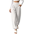 thumbnail image 1 of cocolona Womens High Waist Yoga Pants Elastic Waist Straight Slim Leg Gym Workout Pants with Pockets, 1 of 5